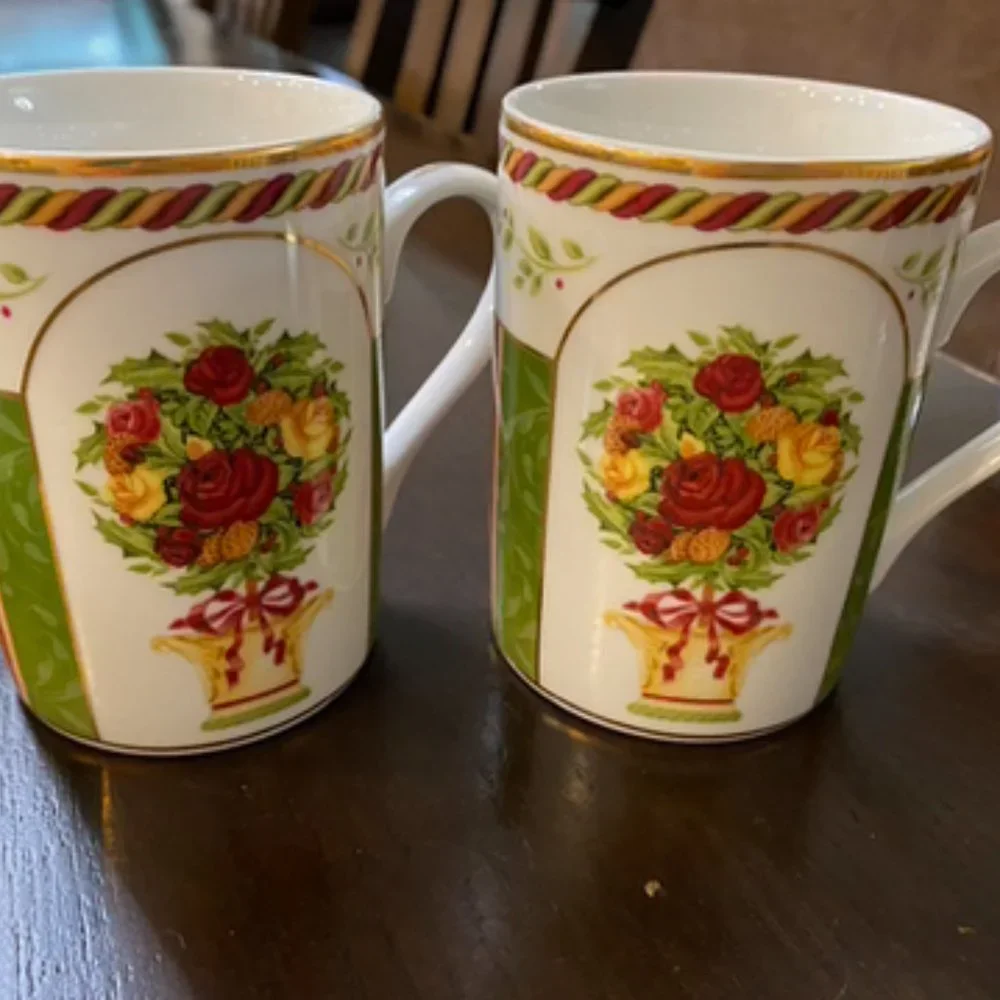 ROYAL ALBERT Mugs Seasons of Colour Red ROYAL ALBERT ( set of 2)